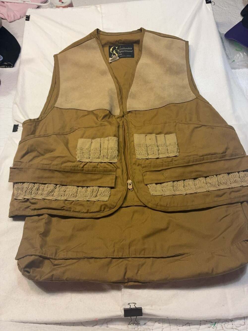 Vintage Columbia Sportswear Co. Hunting Shooting Vest Size M